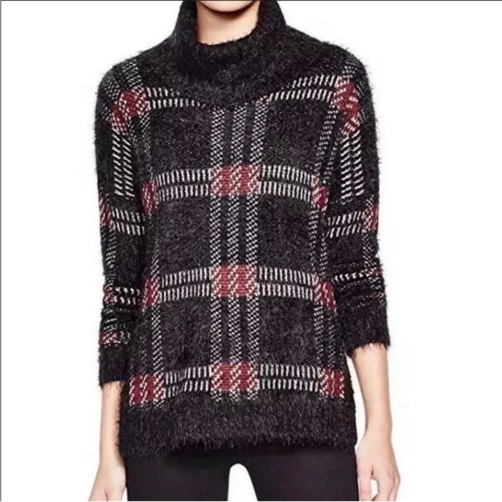 Anthropologie sanctuary eyelash fuzzy turtleneck sweater size small